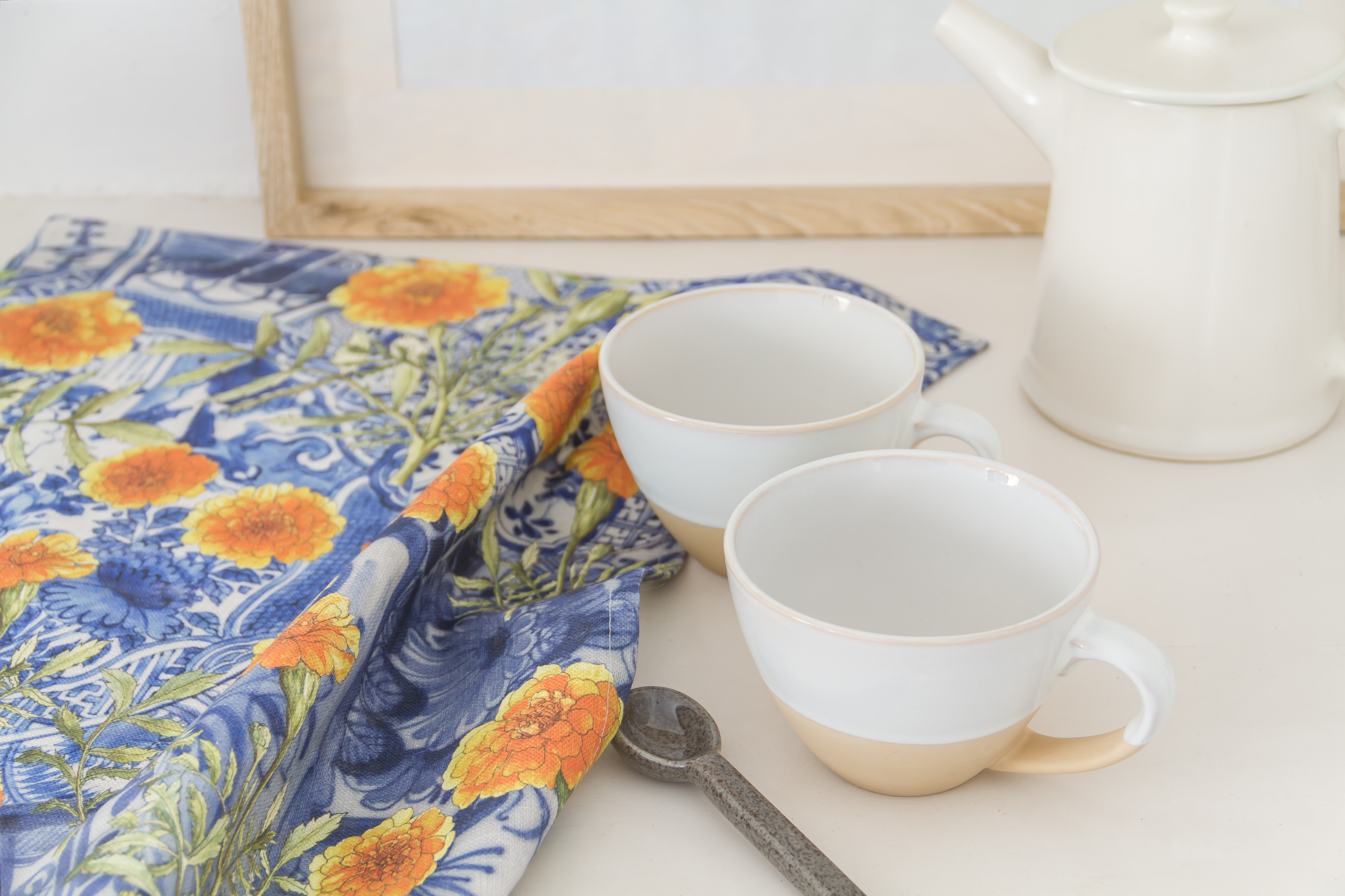 CoralBloom Studio Kitchen linen