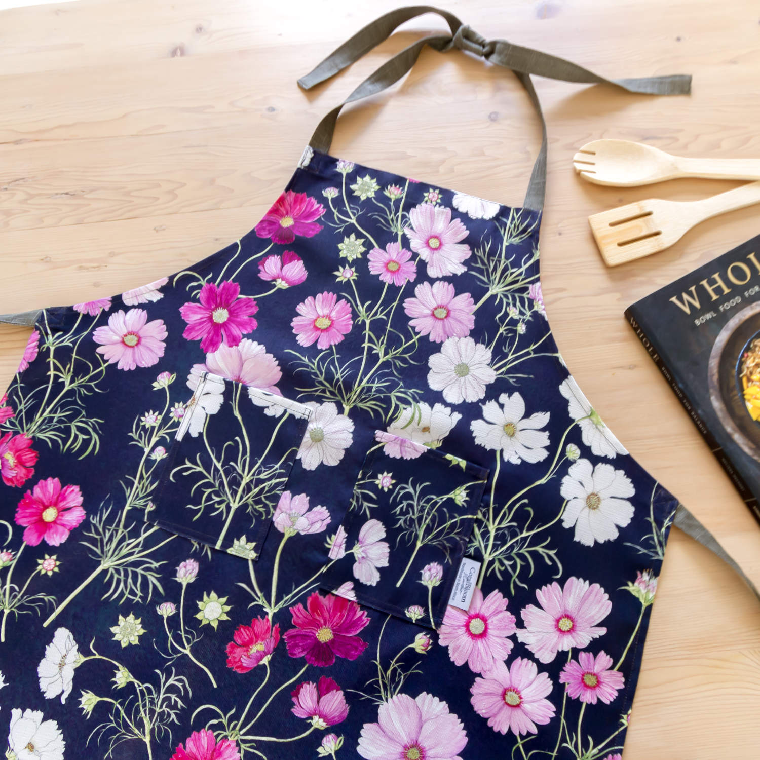 CoralBloom Studio Cosmos Apron recycled PET fabric
