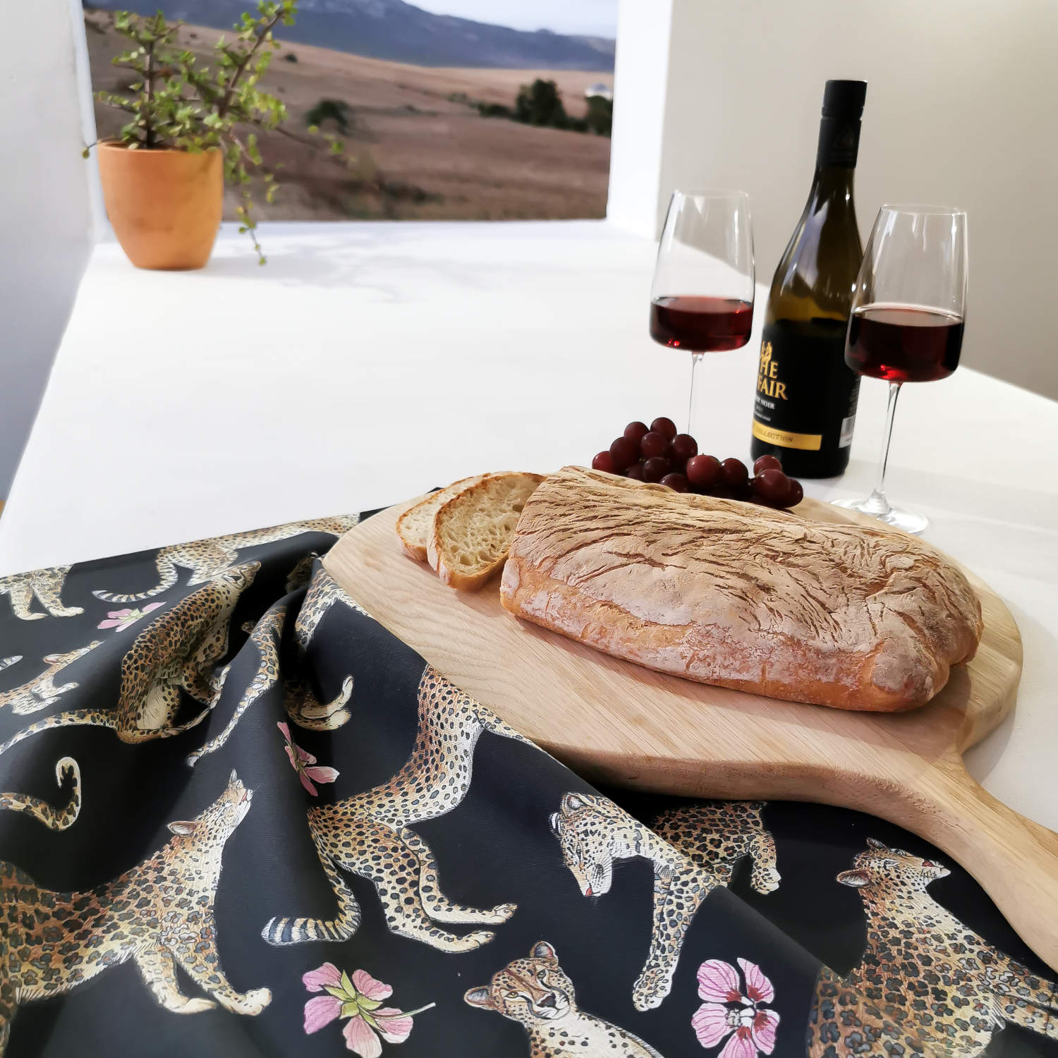 CoralBloom Studio Leopards Tea towel
