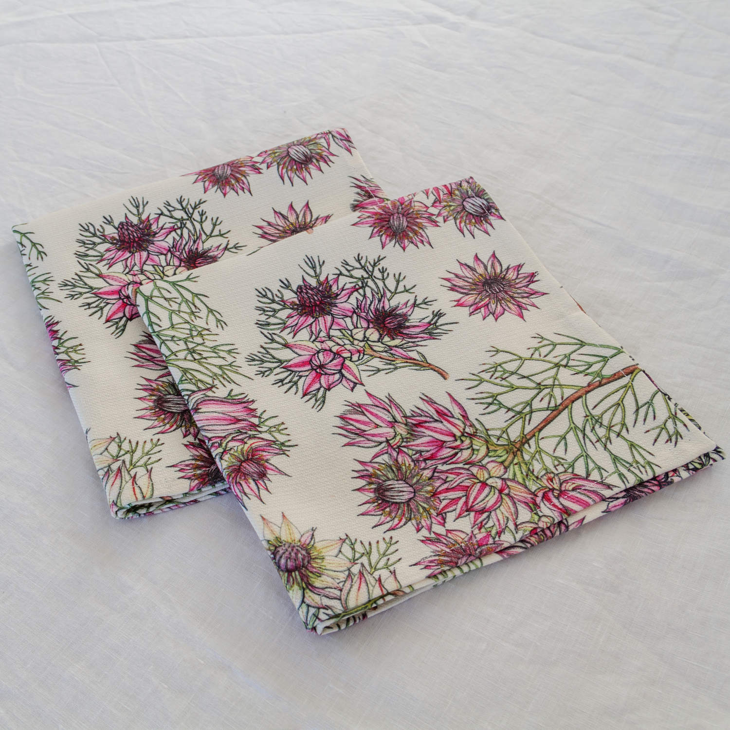 CoralBloom Napkin Sets Buy floral napkins online South Africa CoralBloom Studio TM