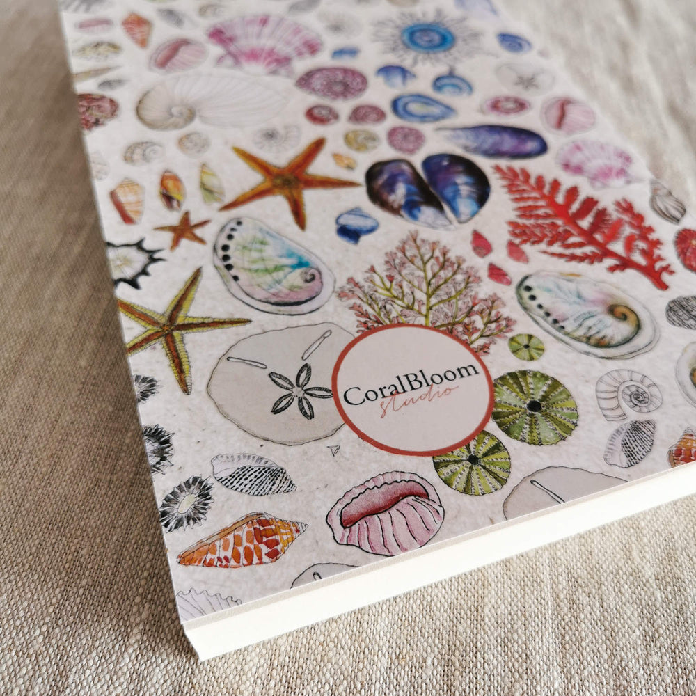 Coralbloom Studio Stationery Seashells Journal