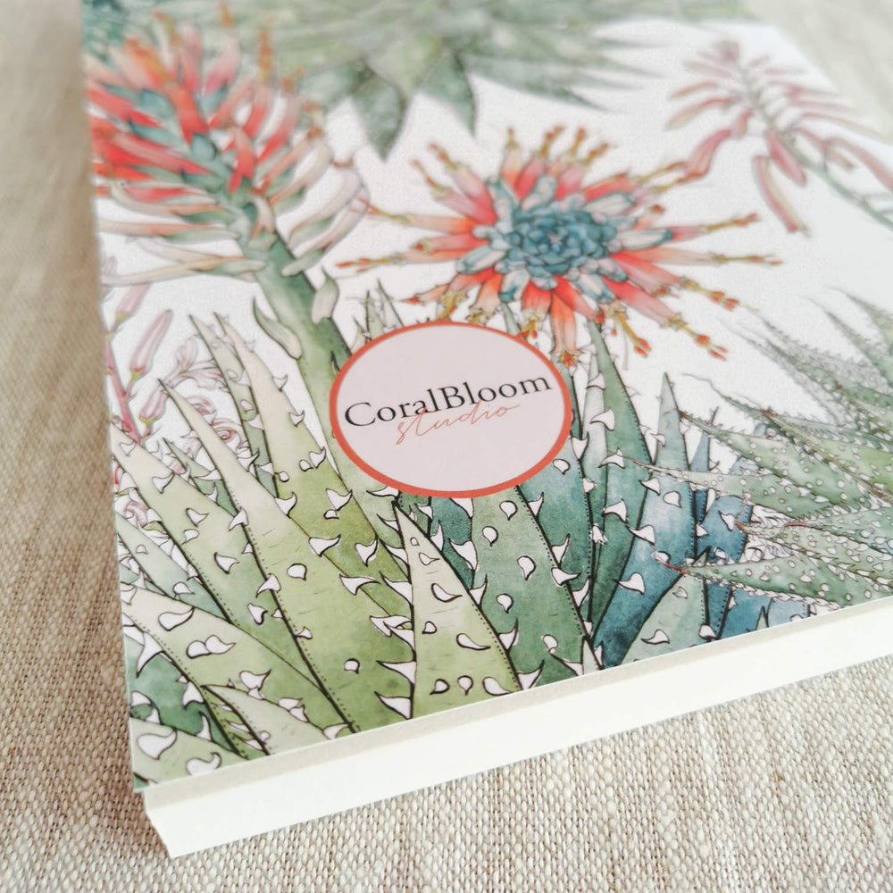 CoralBloom Studio Stationery Succulents Journal