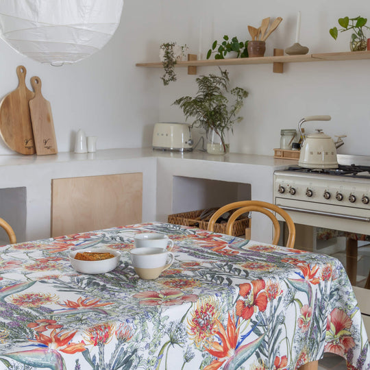 CoralBloom Studio Tablecloth Functional art Fynbos collection