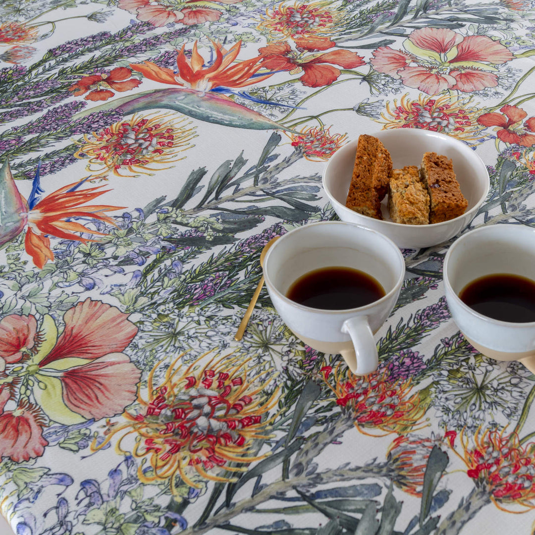 CoralBloom Studio Tablecloth Functional art Fynbos collection