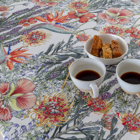 CoralBloom Studio Tablecloth Functional art Fynbos collection