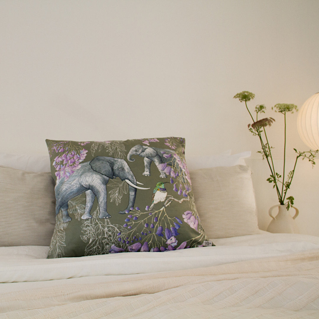Bushveld Elegance ~ Velvet Scatter Cushion Cover