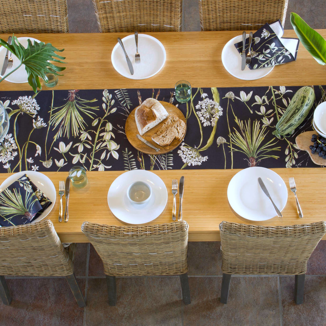 Botanical Greenery Table Runner