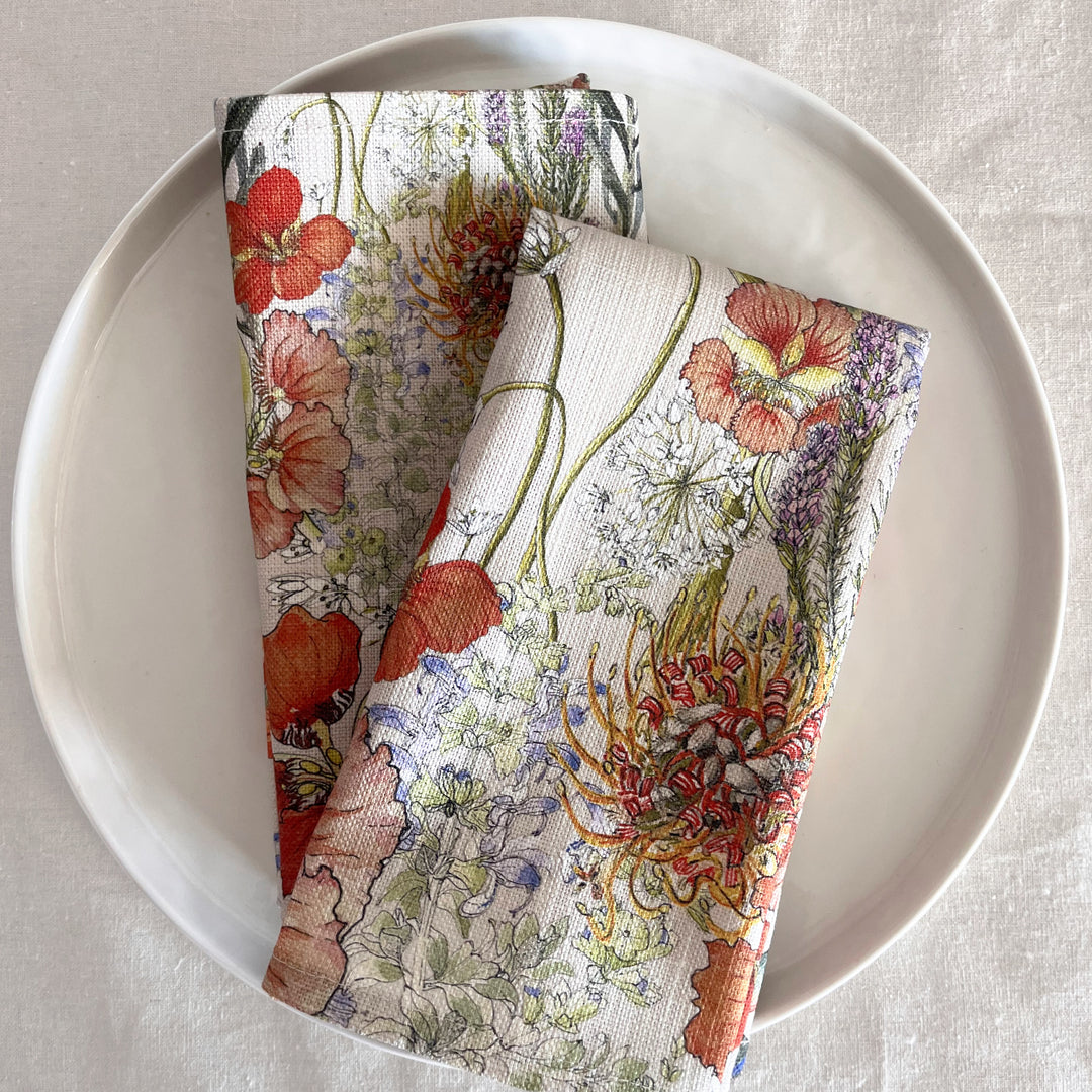 CoralBloom Studio Napkin Sets Fynbos Collection