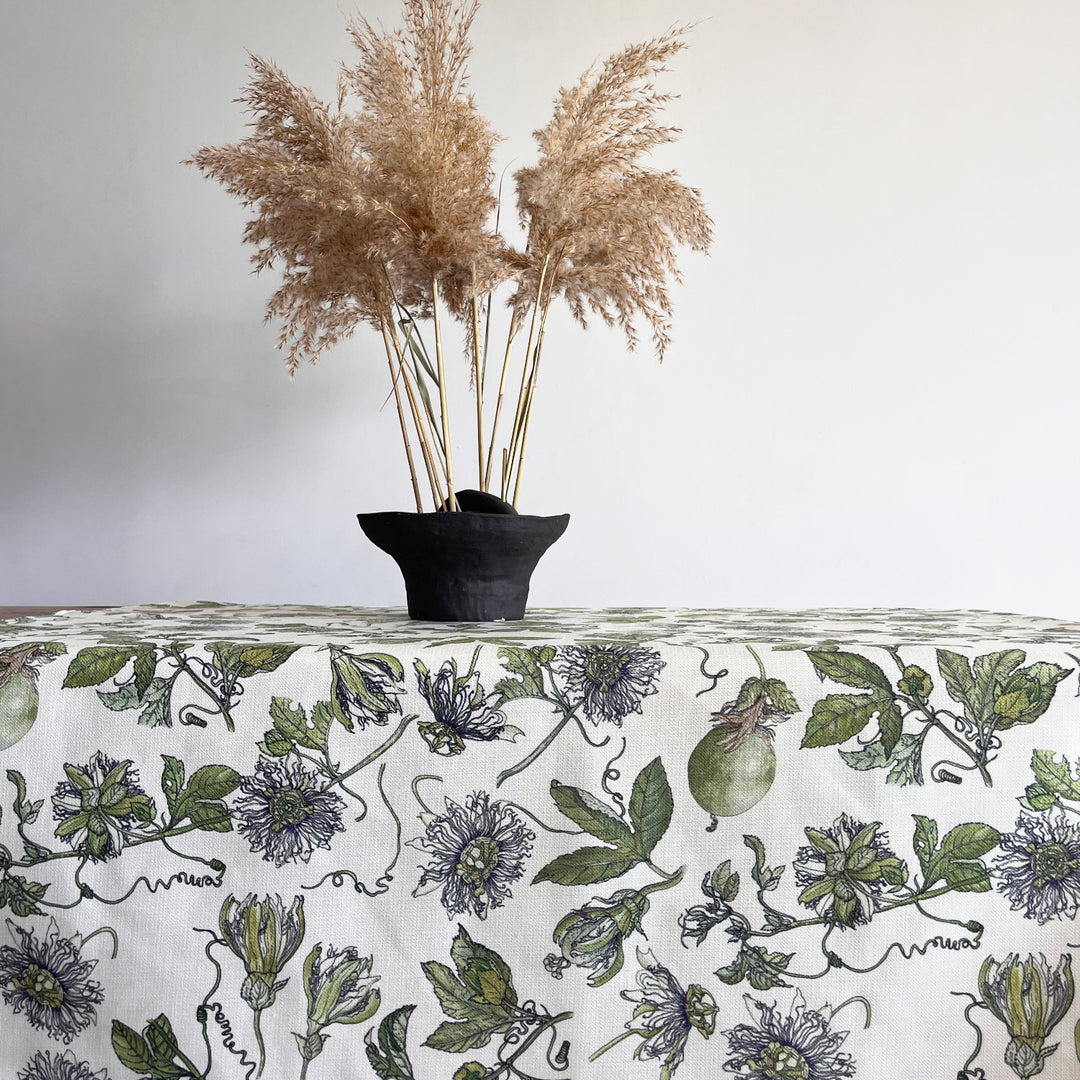 CoralBloom Studio Functional Art Tableware Passionfruit tablecloth