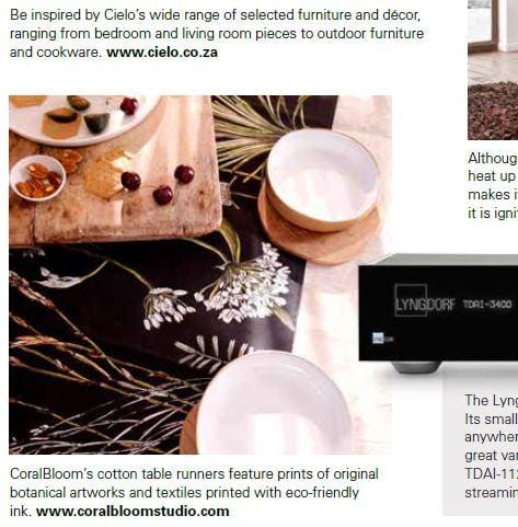 CoralBloom featured in SA Home Owner April 2021 Greenery Runner