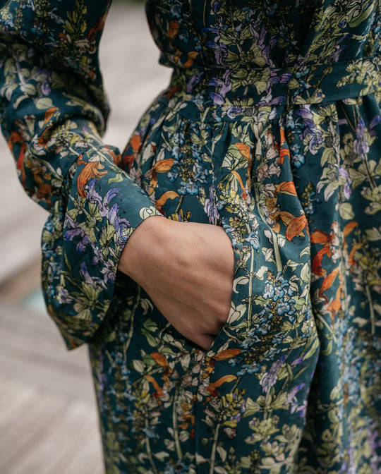 Maxi tiered dress ~ Wild Salvia