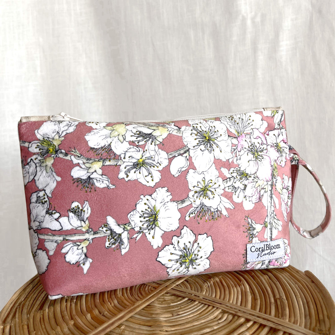 Bloume Summer Bloom Clutch Bag In Coral