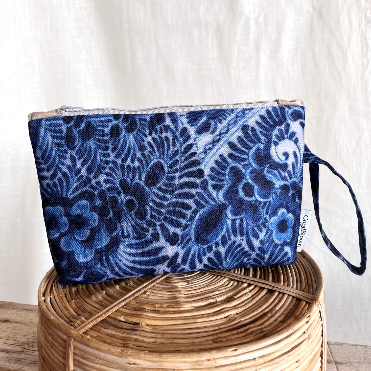 CoralBloom Studio Clutch Bag Accessories Blue Delft