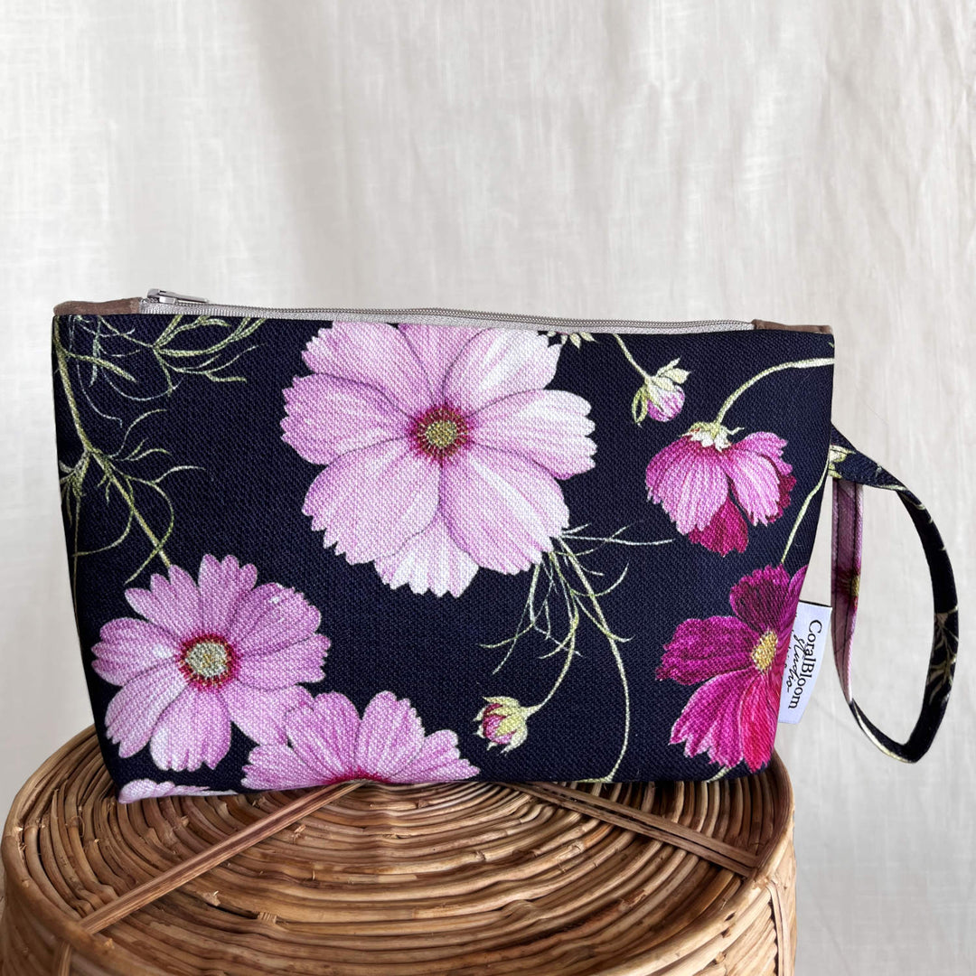 CoralBloom Studio Clutch Bag Accessories Cosmos flowers