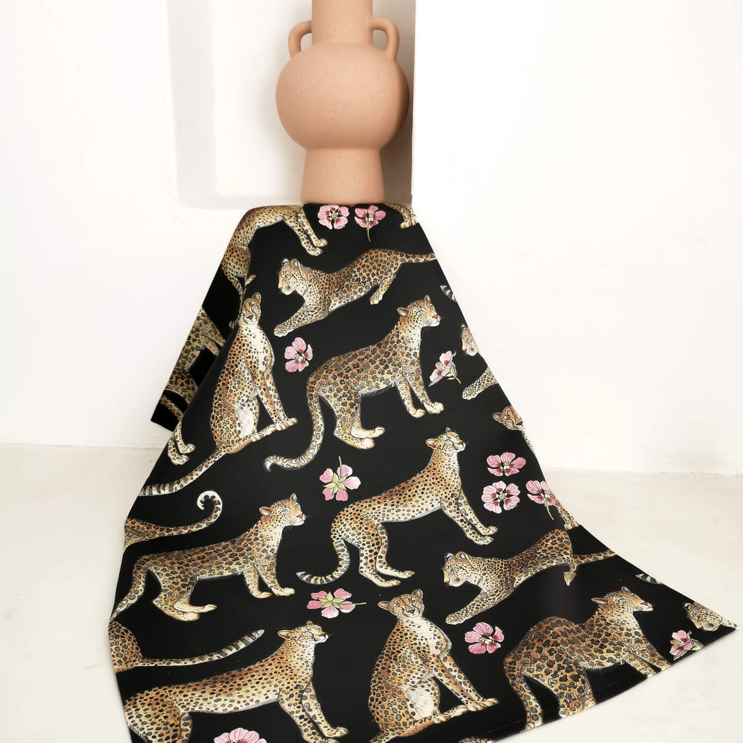CoralBloom Studio Leopards Tea towel