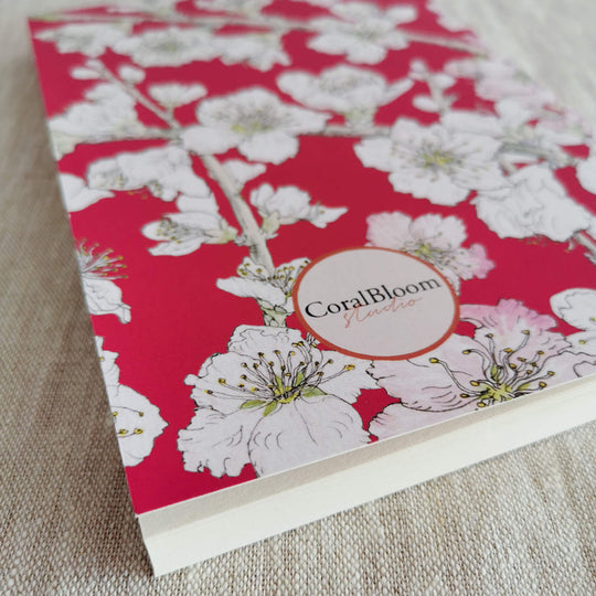 CoralBloom Studio Floral Stationery Blossoms Journal