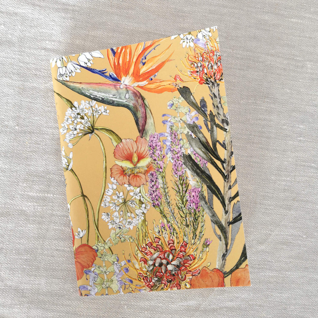 CoralBloom Studio Floral Stationery Fynbos Collection Notebook