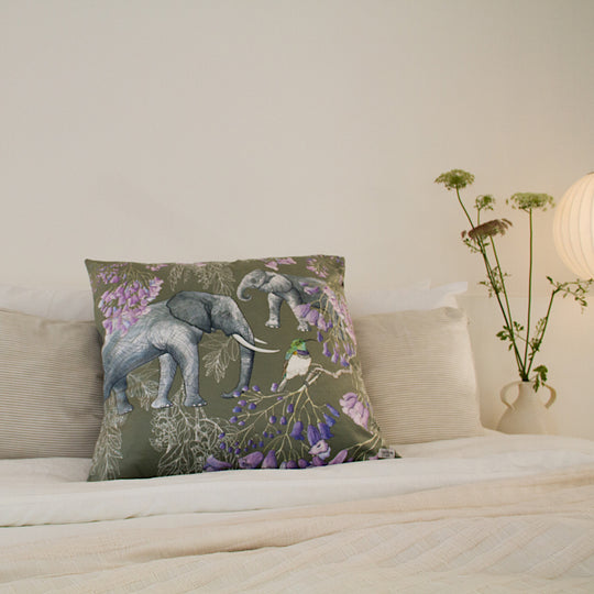 Bushveld Elegance ~ Velvet Scatter Cushion Cover