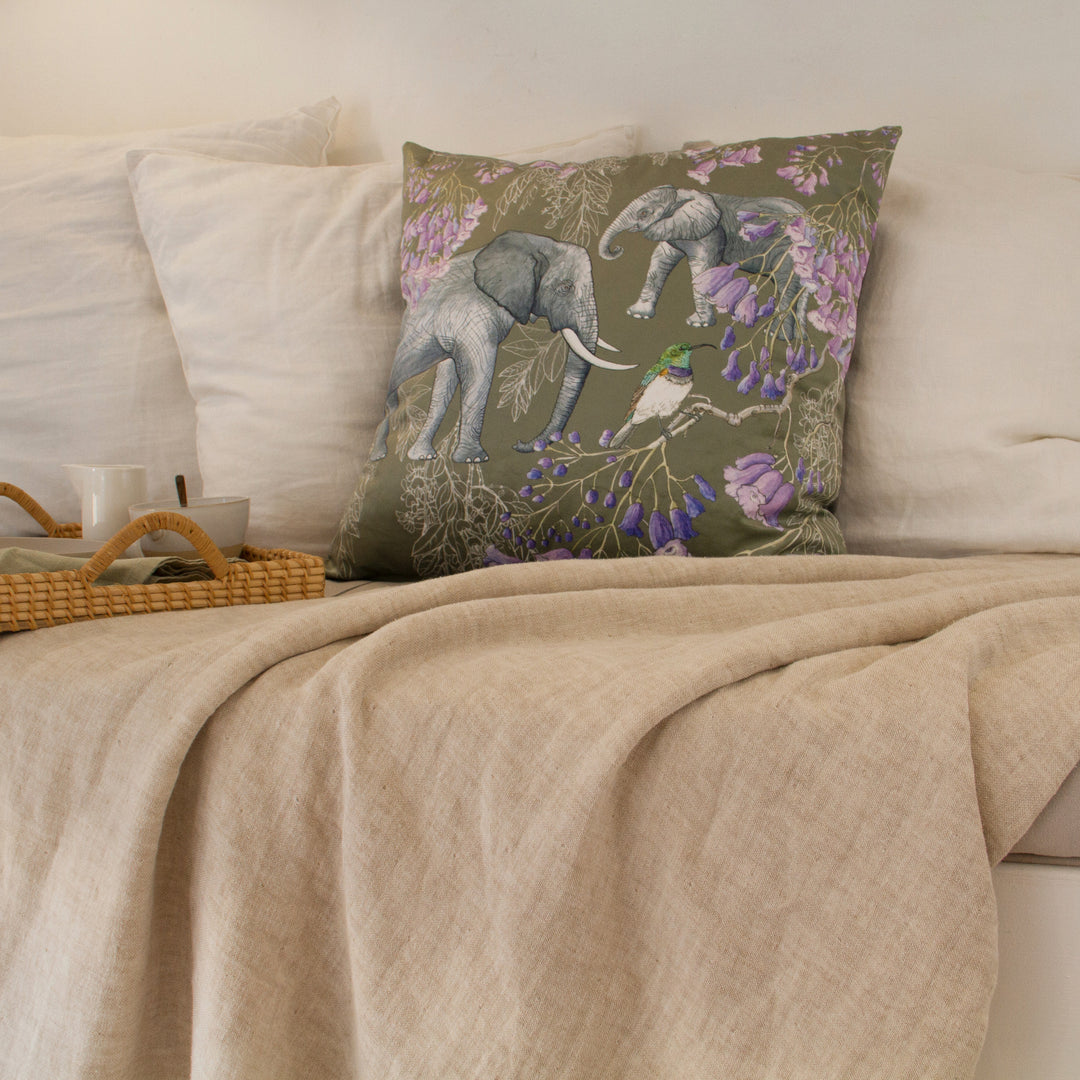 Bushveld Elegance ~ Velvet Scatter Cushion Cover
