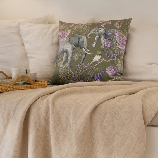 Bushveld Elegance ~ Velvet Scatter Cushion Cover