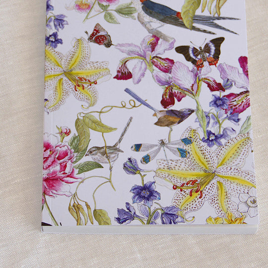 Vintage Flora Notebook CoralBloom Studio