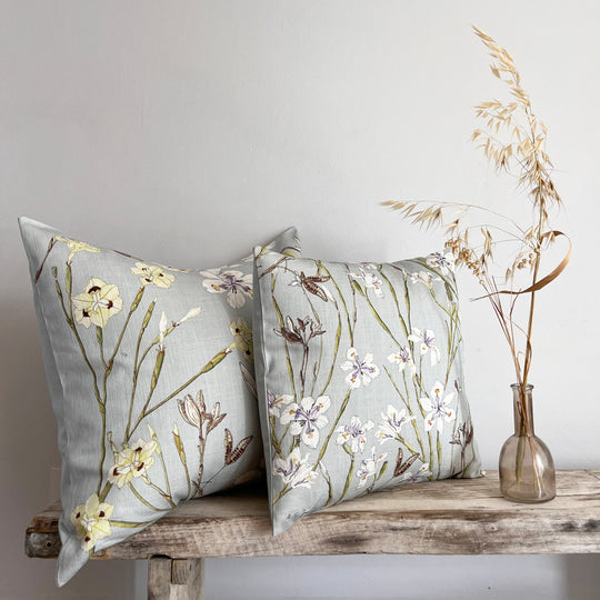 Wild Iris Scatter Cushion Cover ~ Rectangle