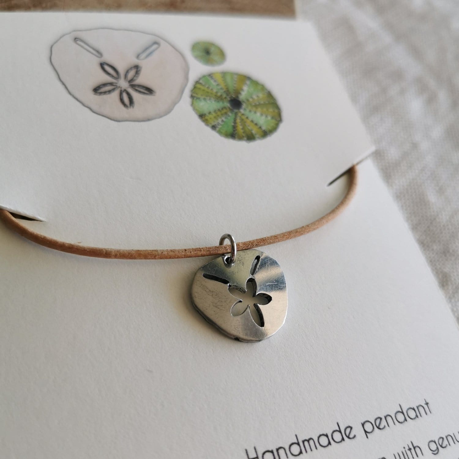 Pansy Shell Pendant CoralBloom Studio TM